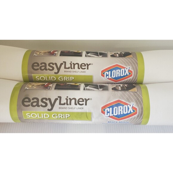 Duck Solid Grip EasyLiner Non Adhesive Shelf Liner with Clorox 2 pk 20" x 6' - Picture 2 of 4